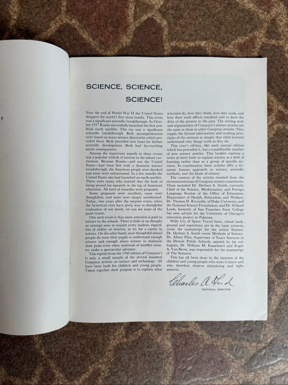 Vintage Science Magazine Booklet Reprinted from Compton’s Pictured Encyclopedia